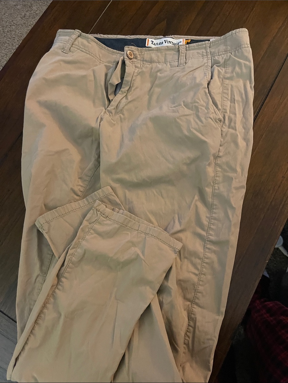 Tailor Vintage Men's Tan Chino Pants